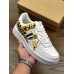 SIMPSON X OFF-WHITE X NIKE AIR FORCE 1 LOW WHITE YELLOW