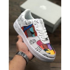 SUPREME X KAWS X NIKE AIR FORCE 1 LOW WHITE GRAFFITI AQ8099-300