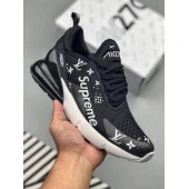 SUPREME X LV X NIKE AIR MAX 270 BLACK WHITE AH8050-012