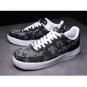 SUPREME X LV X NIKE AIR FORCE 1 LOW BLACK WHITE DENIM