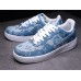 SUPREME X LV X NIKE AIR FORCE 1 LOW BLUE WHITE DENIM