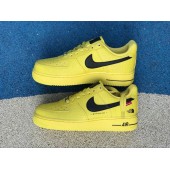 SUPREME X THE NORTH FACE X NIKE AIR FORCE 1 LOW YELLOW BLACK AR3066-400