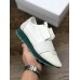 BALENCIAGA RACE RUNNER LOW-TOP SNEAKERS WHITE ACID BLUE