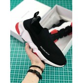 BALENCIAGA SPEED TRAINER LOW BLACK RED