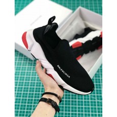 BALENCIAGA SPEED TRAINER LOW BLACK RED