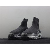 BALENCIAGA TRIPLE-S AIR KNIT MID SOCK BLACK