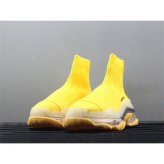 BALENCIAGA TRIPLE-S AIR KNIT MID SOCK YELLOW
