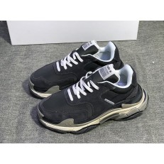 BALENCIAGA TRIPLE-S SNEAKER 2.0 NUBUCK LEATHER LEADEN GREY