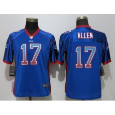 Buffalo Bills 17 Josh Allen Blue Women Drift Fashion Nike NFL Men Jersey