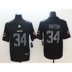 Chicago Bears 34 Walter Payton Black Vapor Impact Limited Nike NFL Men Jersey