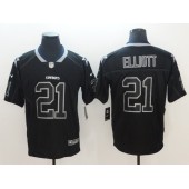 Dallas Cowboys 21 Ezekiel Elliott Black Shadow Legend Limited Nike NFL Men Jersey