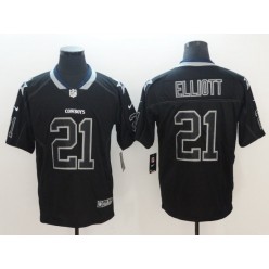 Dallas Cowboys 21 Ezekiel Elliott Black Shadow Legend Limited Nike NFL Men Jersey