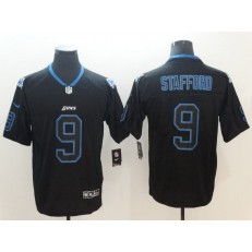 Detroit Lions 9 Matthew Stafford Black Shadow Legend Limited Nike NFL Men Jersey
