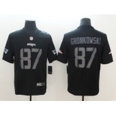 New England Patriots 87 Rob Gronkowski Black Vapor Impact Limited Nike NFL Men Jersey