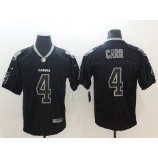 Oakland Raiders 4 Derek Carr Black Shadow Legend Limited Nike NFL Men Jersey