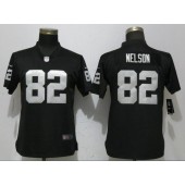 Oakland Raiders 82 Jordy Nelson Black Women Vapor Untouchable Limited Nike NFL Men Jersey