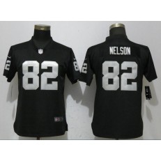 Oakland Raiders 82 Jordy Nelson Black Women Vapor Untouchable Limited Nike NFL Men Jersey