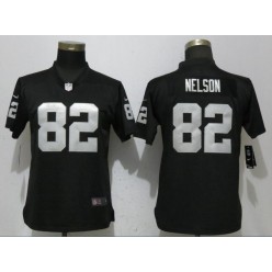 Oakland Raiders 82 Jordy Nelson Black Women Vapor Untouchable Limited Nike NFL Men Jersey