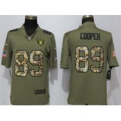 Oakland Raiders 89 Amari Cooper Olive Camo Salute To Service Limited Nike NFL Men Jersey