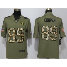 Oakland Raiders 89 Amari Cooper Olive Camo Salute To Service Limited Nike NFL Men Jersey