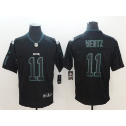 Philadelphia Eagles 11 Carson Wentz Black Shadow Legend Limited Nike NFL Men Jersey