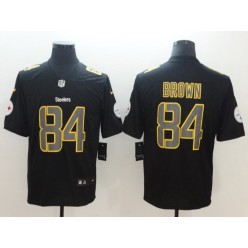 Pittsburgh Steelers 84 Antonio Brown Black Vapor Impact Limited Nike NFL Men Jersey