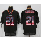 San Francisco 49ers 21 Deion Sanders Black USA Fashion Elite Nike NFL Men Jersey
