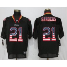 San Francisco 49ers 21 Deion Sanders Black USA Fashion Elite Nike NFL Men Jersey