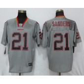 San Francisco 49ers 21 Deion Sanders Gray Lights Out Elite Nike NFL Men Jersey