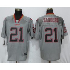 San Francisco 49ers 21 Deion Sanders Gray Lights Out Elite Nike NFL Men Jersey
