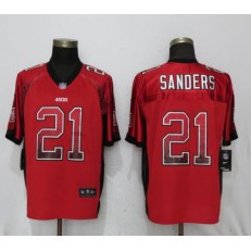 San Francisco 49ers 21 Deion Sanders Red Drift Fashion Elite Nike NFL Men Jersey