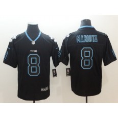 Tennessee Titans 8 Marcus Mariota Black Shadow Legend Limited Nike NFL Men Jersey