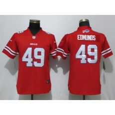 Women Nike Buffalo Bills 49 Tremaine Edmunds Red Color Rush Limited NFL Jersey