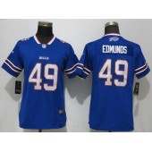 Women Nike Buffalo Bills 49 Tremaine Edmunds Royal Vapor Untouchable Limited NFL Jersey