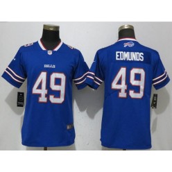 Women Nike Buffalo Bills 49 Tremaine Edmunds Royal Vapor Untouchable Limited NFL Jersey