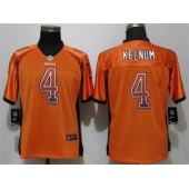 Women Nike Denver Broncos 4 Case Keenum Orange Drift Fashion NFL Jersey