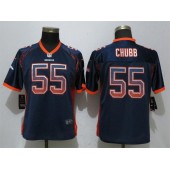Women Nike Denver Broncos 55 Bradley Chubb Navy Drift Fashion NFL Jersey