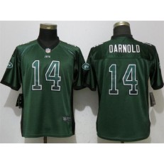 Women Nike New York Jets 14 Sam Darnold Green Drift Fashion NFL Jersey