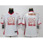 Women Nike San Francisco 49ers 21 Deion Sanders White Drift Fashion NFL Jersey