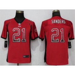 Youth Nike San Francisco 49ers 21 Deion Sanders Red Drift Fashion NFL Jersey