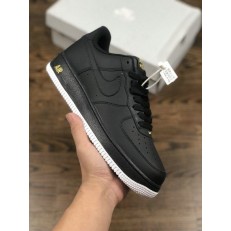 NIKE AIR FORCE 1 LOW CREST LOGO BLACK AA4083-014