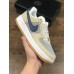 NIKE AIR FORCE 1 LOW SUEDE MUSHROOM LIGHT GREY NAVY BLUE 315111-101