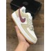 NIKE AIR FORCE 1 LOW SUEDE MUSHROOM WHITE WINE RED 315111-100