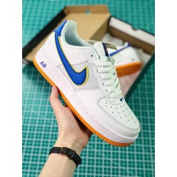 NIKE AIR FORCE 1 LOW UPSTEP WHITE ROYAL YELLOW BY6602-168