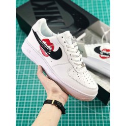 NIKE AIR FORCE 1 LOW WHITE BLACK RED AO3620-108
