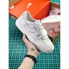 NIKE WMNS AIR FORCE 1 LOW MONK STRAPS WHITE SILVER