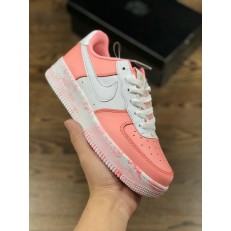 NIKE WMNS AIR FORCE 1 LOW PINK WHITE 596728-031