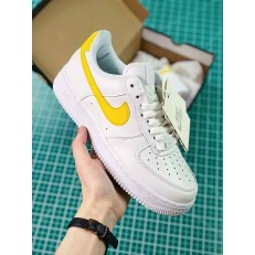 NIKE WMNS AIR FORCE 1 LOW WHITE YELLOW 315115-150