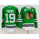 Chicago Blackhawks 19 Jonathan Toews Green Reebok NHL Men Jersey