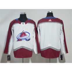 Colorado Avalanche Blank White Adidas NHL Men Jersey